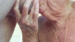 Dentured Gay Blowjob - Sucking and Enjoying It