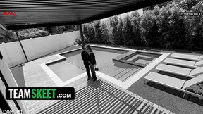 Amateur brunette Millie Morgan gives a wild hookup with Donnie Rock caught