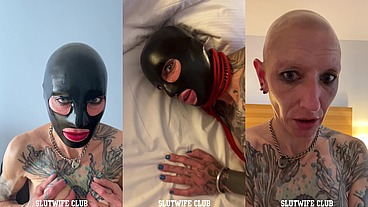Human Fuck-Doll Experiment: Latex-Doll Vilja's Ass-Only Workout, Gag-Hole Training & Sloppy Facial Bath