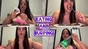 Eating and burping