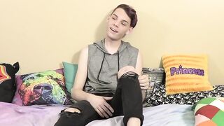 BoyObsession Interview with Hunk & Big Dick Strokin' Off Loading cumshot