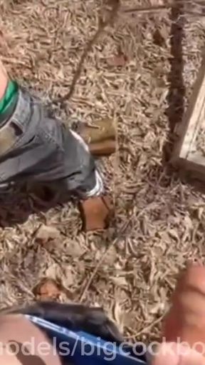 Captivating moment from "Gay bear hammers a young guy's ass in a factory right in public"