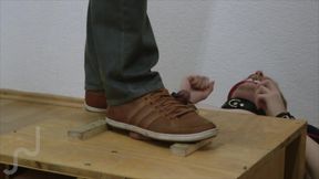 Eggs Trampling Makes Juicy Pancakes (balls Trampled In Box, Also Postcum)