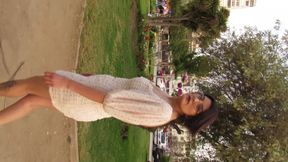 walking on the park