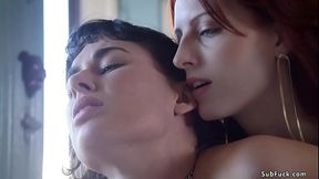 Blindfolded GF whipped and spanked before a hardcore threeway
