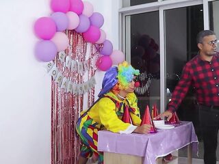 BIRTHDAY ANGEL GETS DRILLED AT HOME WHILST HER DAD IS AT WORK