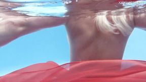 Hottie's natural tits blonde sex