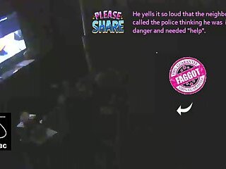 Exposure whore Christopher Allen Foster yells while masturbating