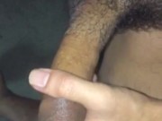 Long n thick throbbing cock handjob