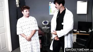 Doctor Jonah Wheeler treats young Calvin Michaels stress with a deep anal pounding