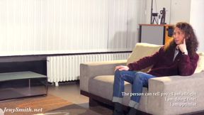 Psychologist Part 3 Jeny Smith seduces and teases the guy into a shaved pussy wet mess
