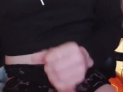 Femboy ruins orgasm twice!