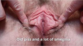 Old piss and smegma pussy