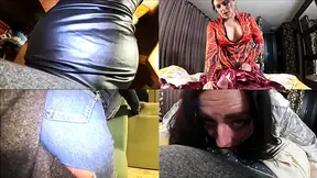Caged MILF Dance. Red Lingerie, Bodystocking and Bar Grinding Tease