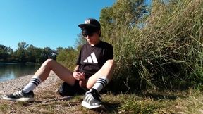 Caught Wanking I Stop My Masturbation Session Outdoor But I Still Crave To Cum Cause Im A Horny Boy