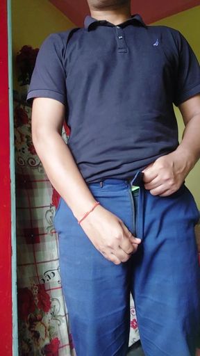 unwear his cloth on cam indian boy