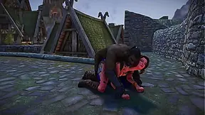 Skyrim Dark Desires: Innkeeper Roslund Seduces Townswoman Ysolda – Part 1