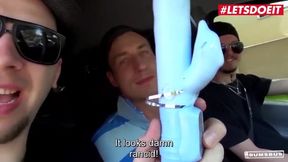 LETSDOEIT - Busty German Blonde Fucked Hard In The Back Of a Van