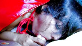 Little red ridding going anal with big bad wolf !