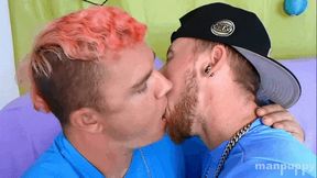 EPIC Gay Kissing Fetish - JC Dickerson - Leo Blue - Manpuppy - MOV 1080 Remaster