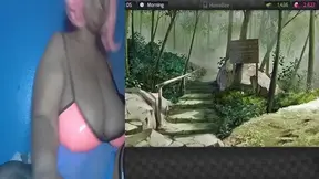 Chubby gamer girl Tantam indulges in a steamy HuniePop session