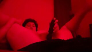 High and fucking myself to multiple shaking orgasms and squirting