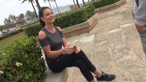 Fari Banx rides a big cock in outdoor XXX session