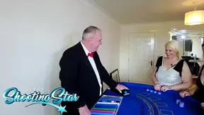 Lucky cougar gets paid after intense shaking orgasm