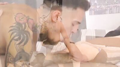 Leo Ocean and Leo Rex in hardcore gay sex scene