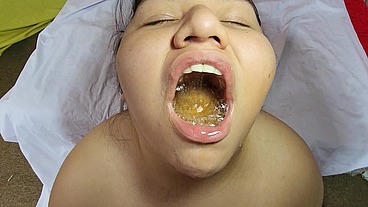 Double anal fisting, anal fucking and anal prolapse after being pissed on my face by my man and drinking his piss