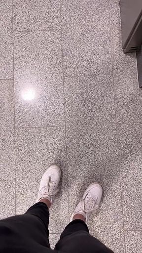 Walking in Sports Shoes