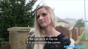 Public Sex Tight pussy fucked in a car