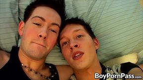 Blond young man has his asshole penetrated after a blowjob