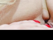 Blonde in control! Sitting on and stepping on your cock with dirty talk and more!