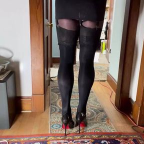 Encased in Sheer Silkiness, A Slut Shows You where to go