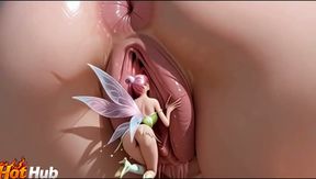 Little fairy tale going inside the giant pussy animated ai porn video