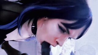 Cute Goth Trans Savors BBC