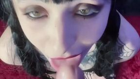 Wednesday uses all your holes and gets anal cumshot