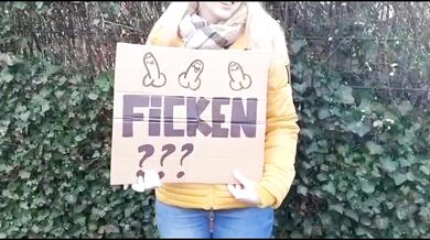 Studentin fragt einen Fremden ob er sie Ficken will