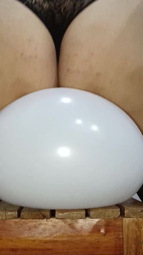 Using My Big Butt and My Ass to Bounce off Some Balloons and Pop Them