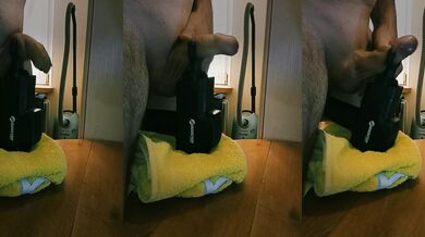 I started to clean the room, but the re to cum won!