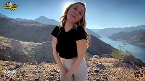 Anal Fucking a Hot Body Blonde Teen in Public - Molly Pills - Beautiful Outdoor Amateur Porno POV