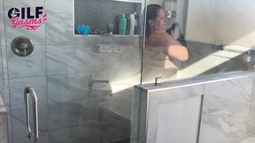 Naughtyangel Shower Scene with Samson Blaze