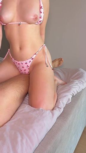 Wife Cuckold Enjoys Masturbation Watching Handjob by Big Tits Beauty - Programmerswife