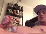 I CUM 5 Times! Thirsty Cumslut Camboy Drinks Cum!
