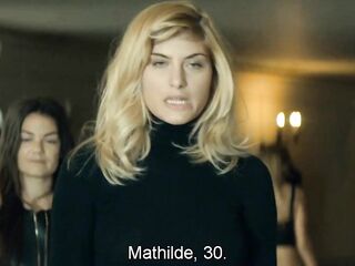 French cuties show their snatch during casting call audtion (En Moi 2016 movie scene) Pussy display