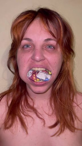 Newspaper Gag POV - Stuffing, Slapping, Taking Out