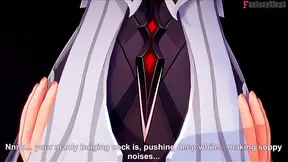 Hot EXPERIENCED LADY railed in Genshin Impact-themed cosplay