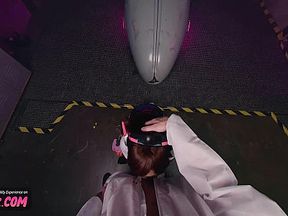 Kimmy Kimm, Vr Conk And D Va - Sucking Cock For Big Buff Overwatch Cosplay Vr Po