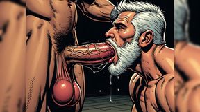 Mature Men Sucking Thick Cock (art)